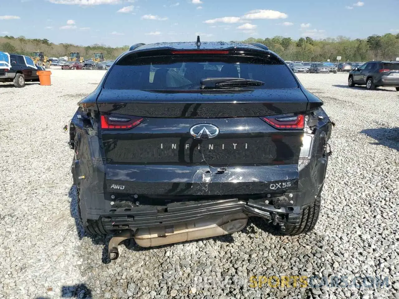 6 Фотография поврежденного автомобиля 3PCAJ5L39NF101440 INFINITI QX55 SENSO 2022