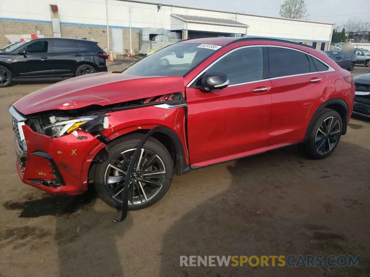 1 Photograph of a damaged car 3PCAJ5LR0PF114889 INFINITI QX55 SENSO 2023