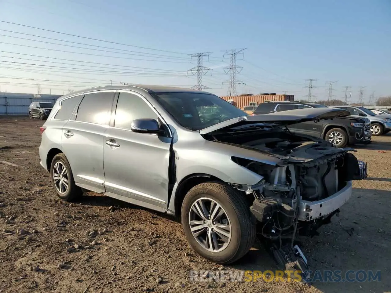 4 Фотография поврежденного автомобиля 5N1DL0MM2KC561173 INFINITI QX60 2019