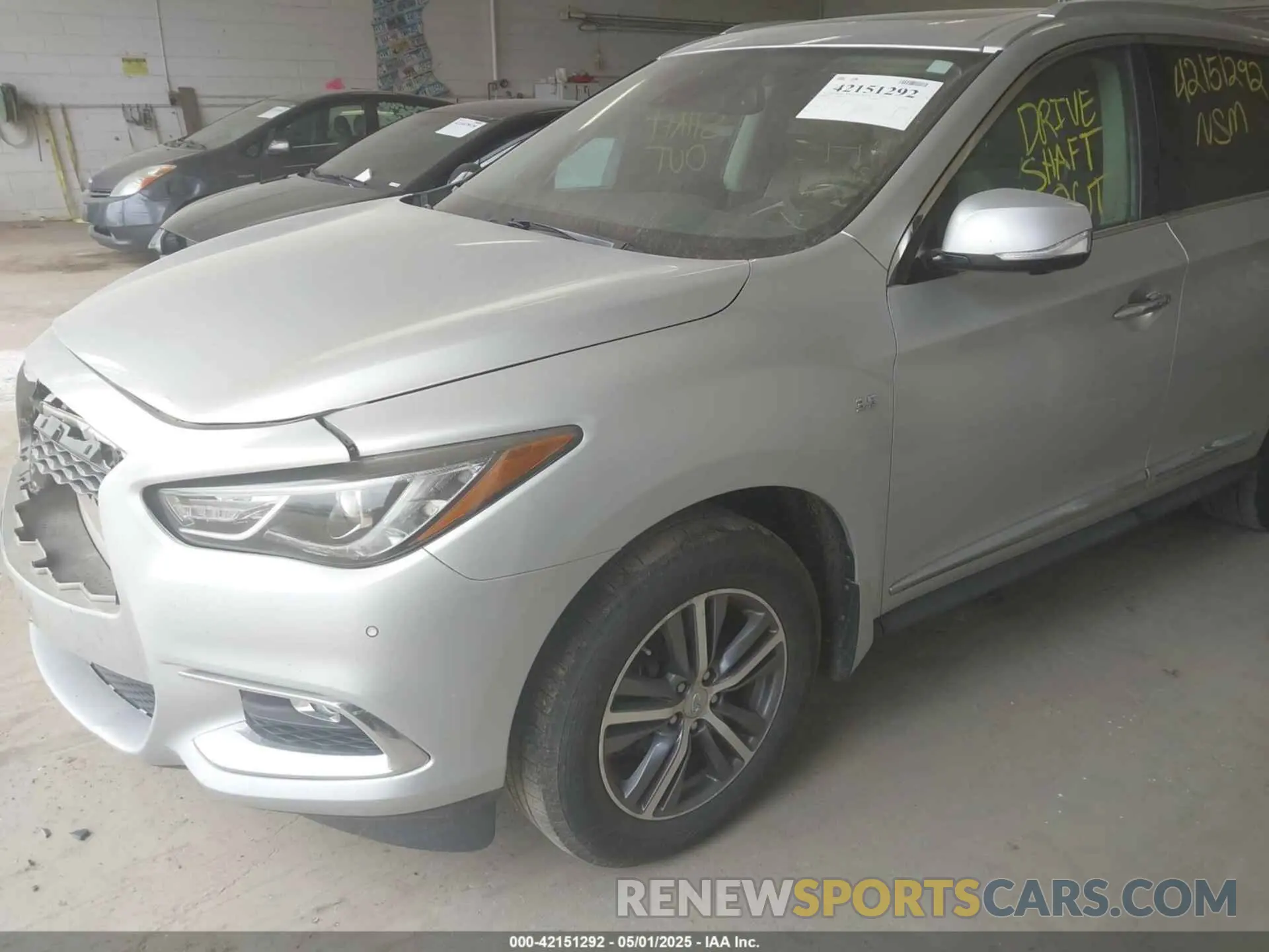 2 Photograph of a damaged car 5N1DL0MM3KC505730 INFINITI QX60 2019