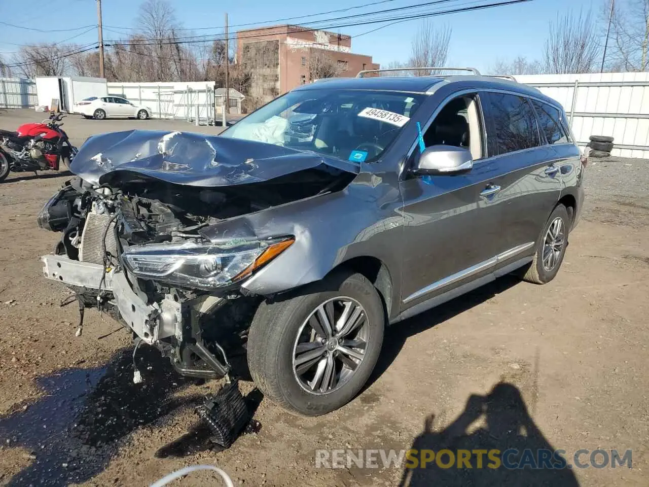 1 Photograph of a damaged car 5N1DL0MM3KC549985 INFINITI QX60 2019