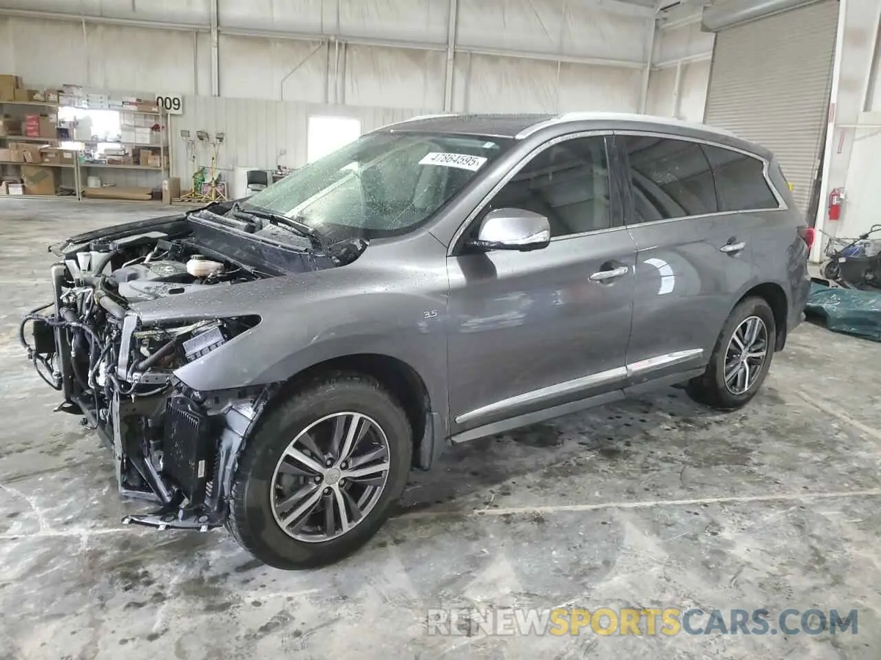 1 Photograph of a damaged car 5N1DL0MM5KC528717 INFINITI QX60 2019