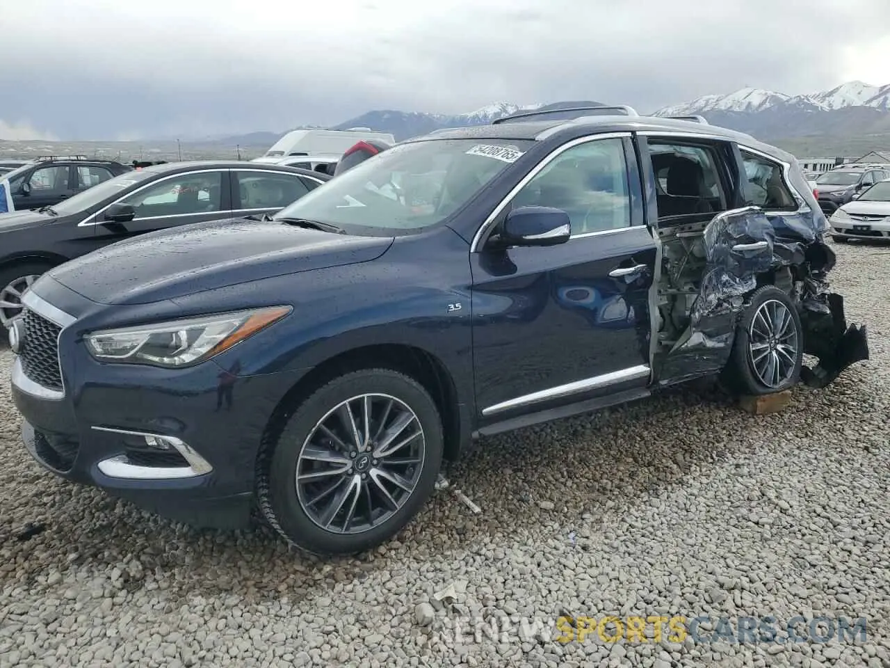 1 Photograph of a damaged car 5N1DL0MM5KC530029 INFINITI QX60 2019