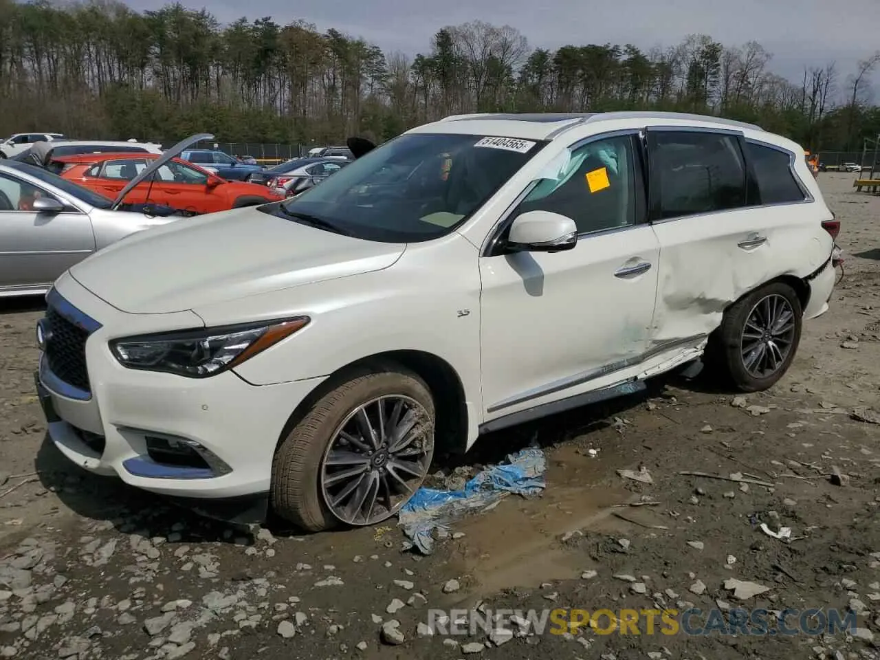 1 Photograph of a damaged car 5N1DL0MM5KC533156 INFINITI QX60 2019