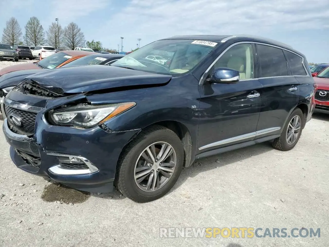 1 Photograph of a damaged car 5N1DL0MM7KC548550 INFINITI QX60 2019