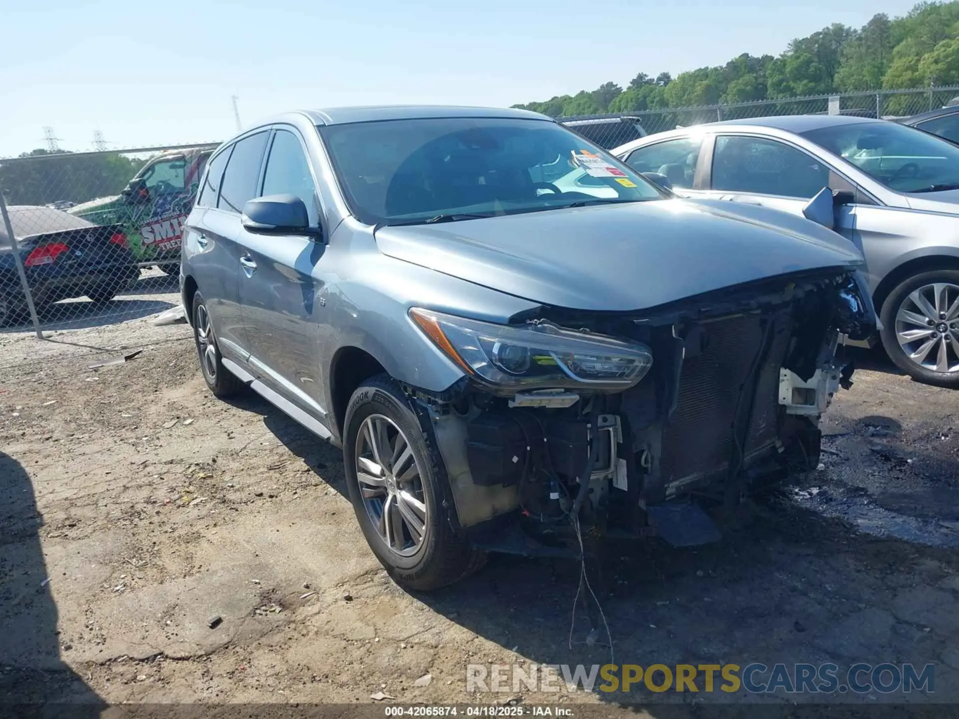 1 Фотография поврежденного автомобиля 5N1DL0MM7KC567051 INFINITI QX60 2019