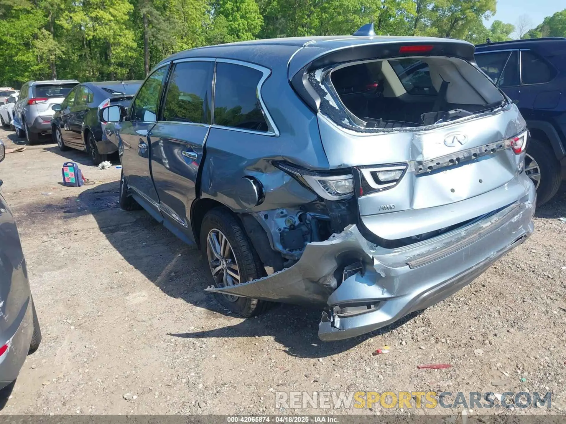 3 Фотография поврежденного автомобиля 5N1DL0MM7KC567051 INFINITI QX60 2019