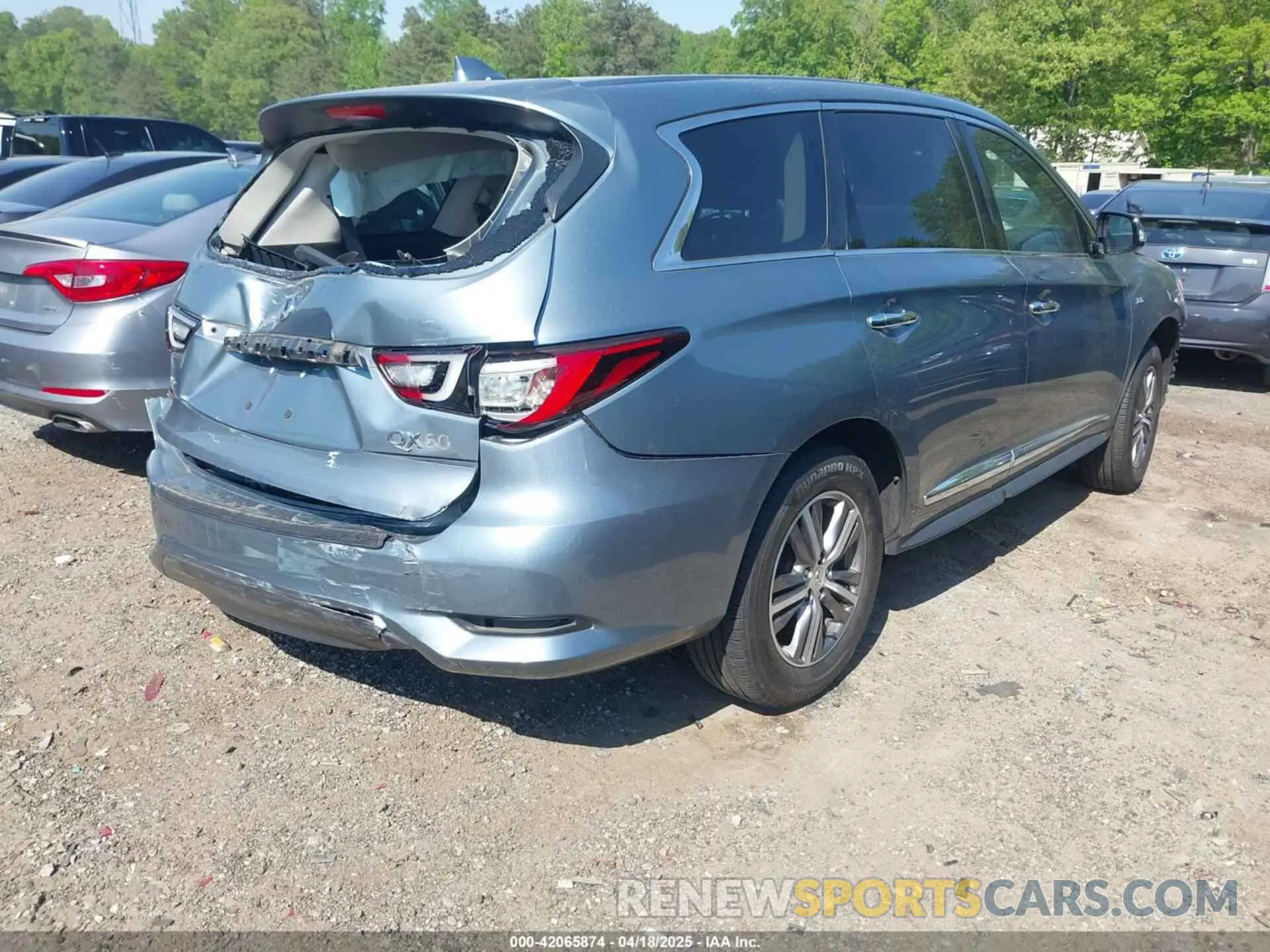 4 Фотография поврежденного автомобиля 5N1DL0MM7KC567051 INFINITI QX60 2019