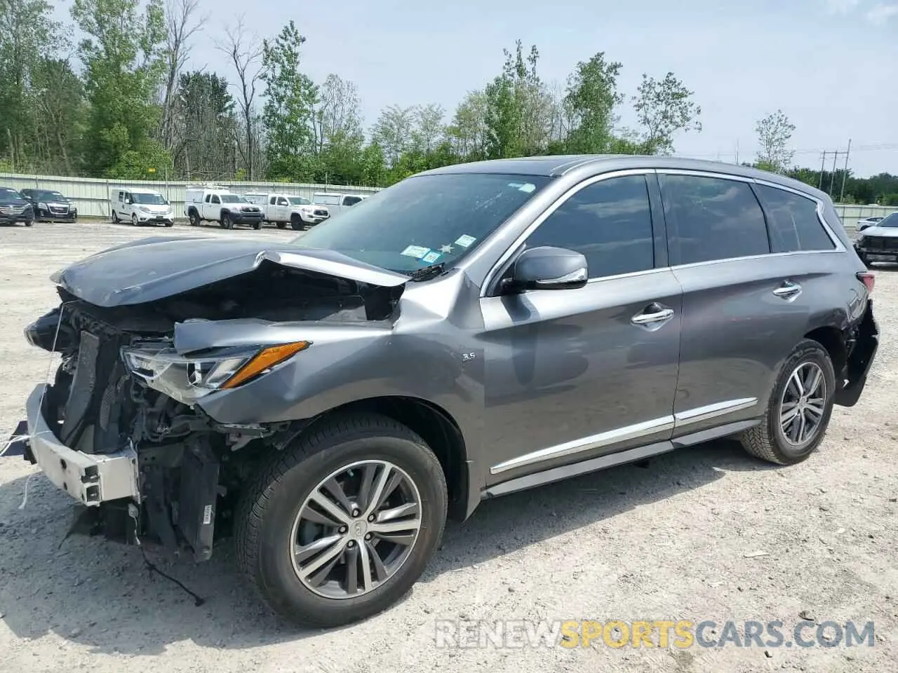 1 Photograph of a damaged car 5N1DL0MM8KC534334 INFINITI QX60 2019