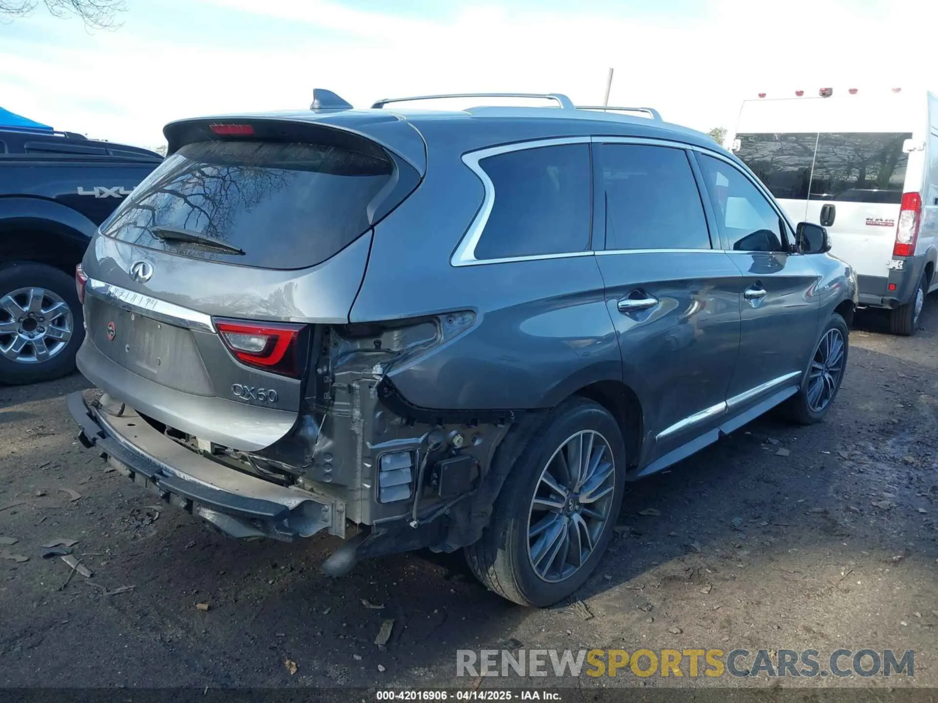 4 Фотография поврежденного автомобиля 5N1DL0MMXKC557498 INFINITI QX60 2019