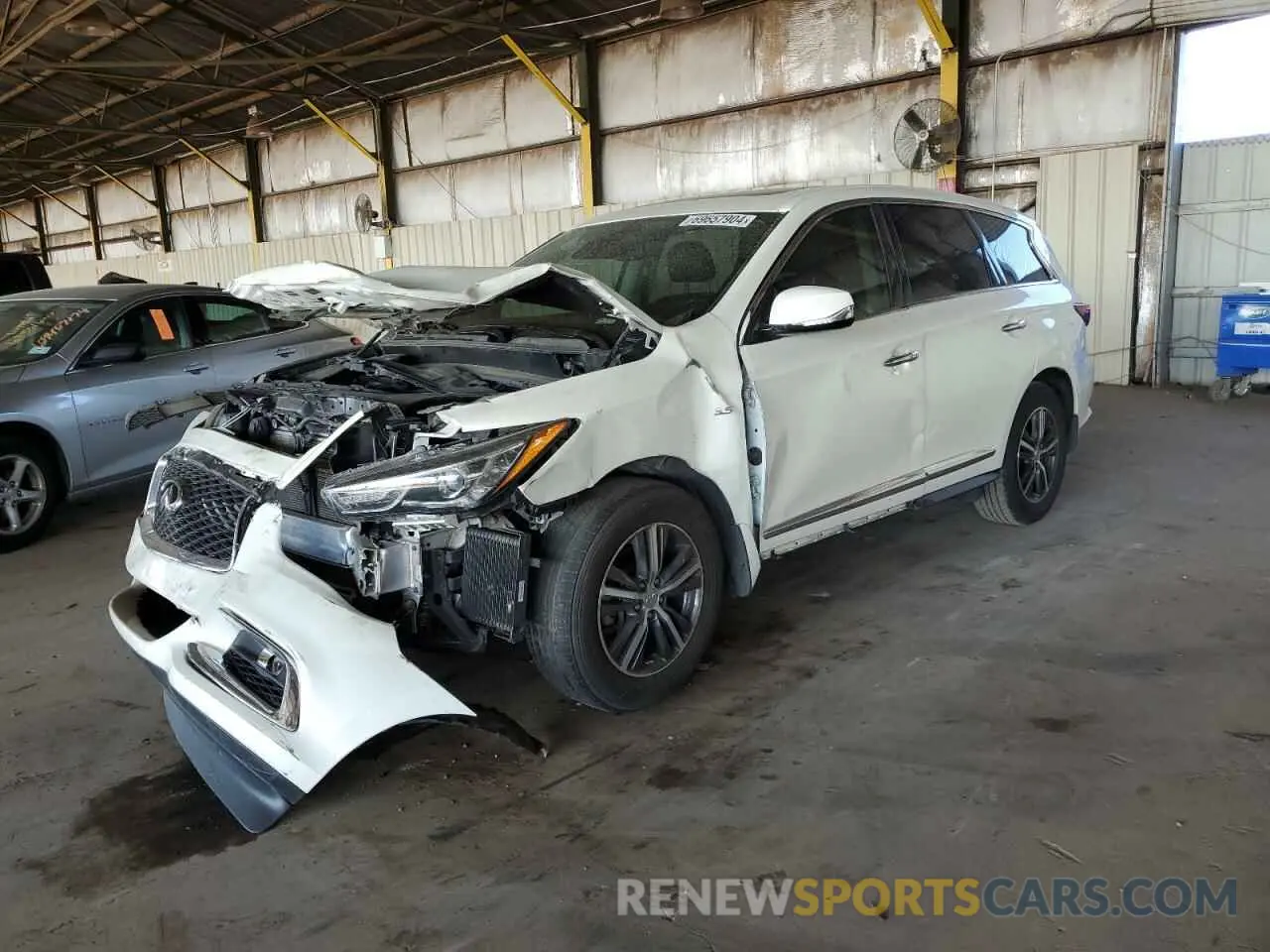 1 Photograph of a damaged car 5N1DL0MN2KC503153 INFINITI QX60 2019
