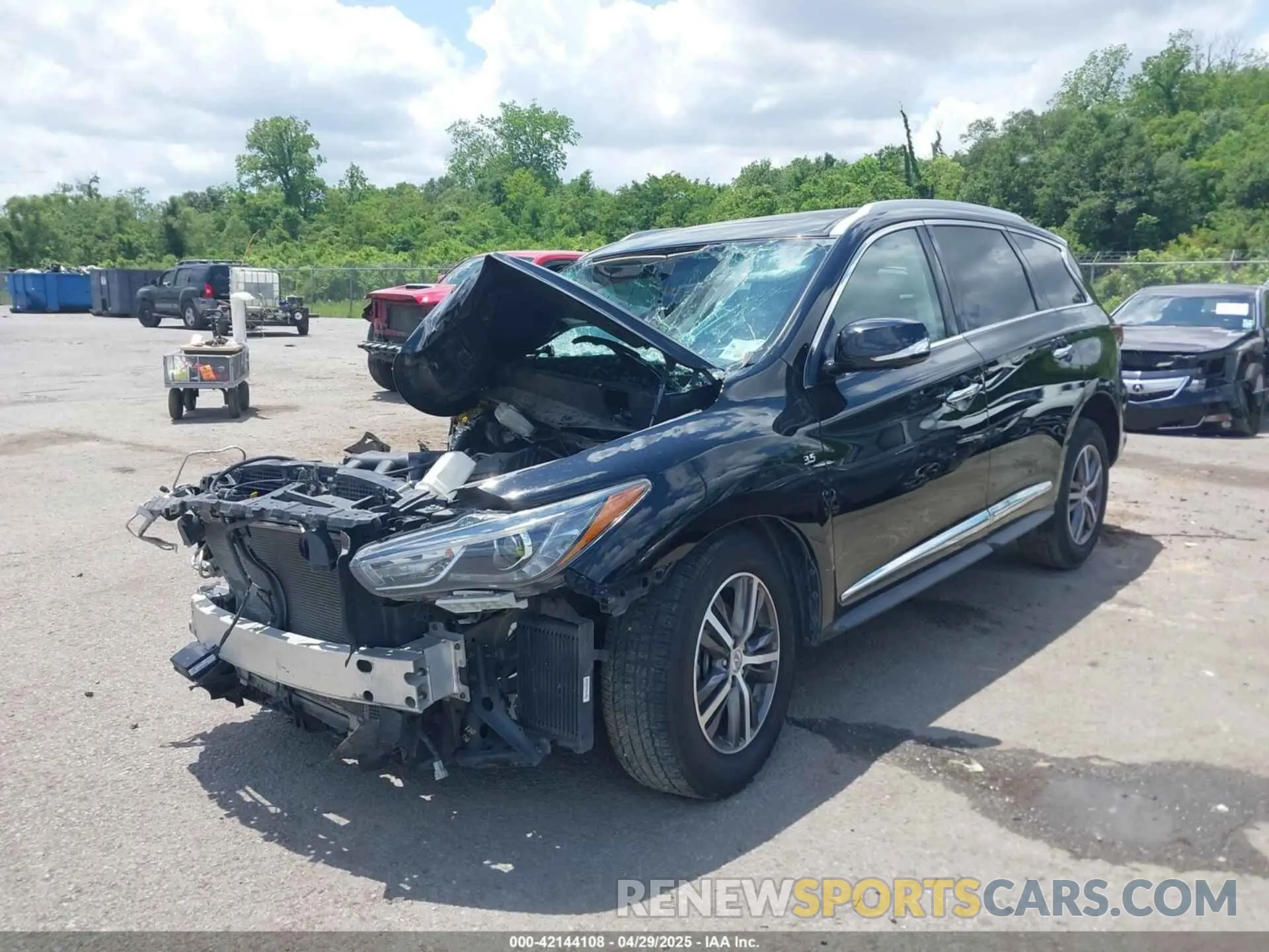 2 Photograph of a damaged car 5N1DL0MN3KC516817 INFINITI QX60 2019