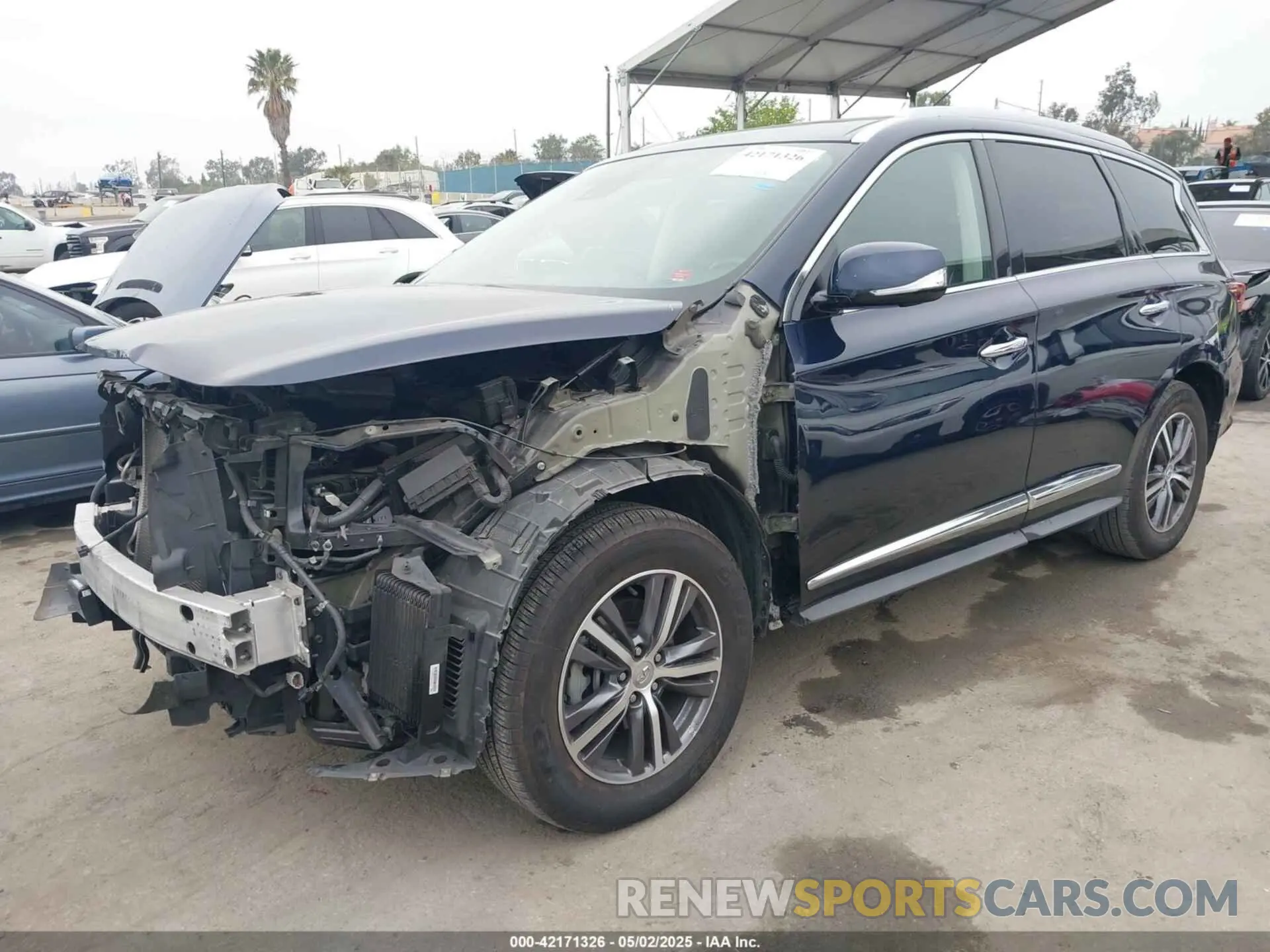 2 Фотография поврежденного автомобиля 5N1DL0MN3KC558730 INFINITI QX60 2019