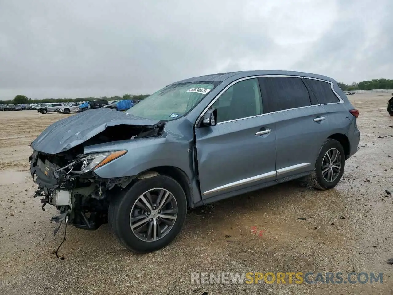 1 Photograph of a damaged car 5N1DL0MN7KC503343 INFINITI QX60 2019
