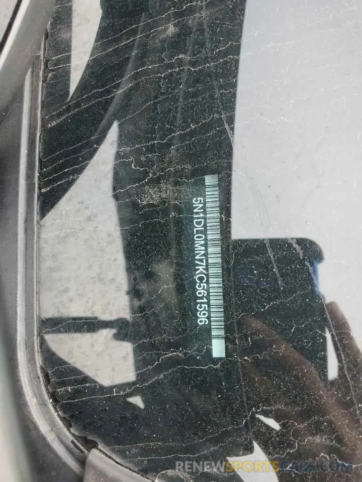 14 Photograph of a damaged car 5N1DL0MN7KC561596 INFINITI QX60 2019