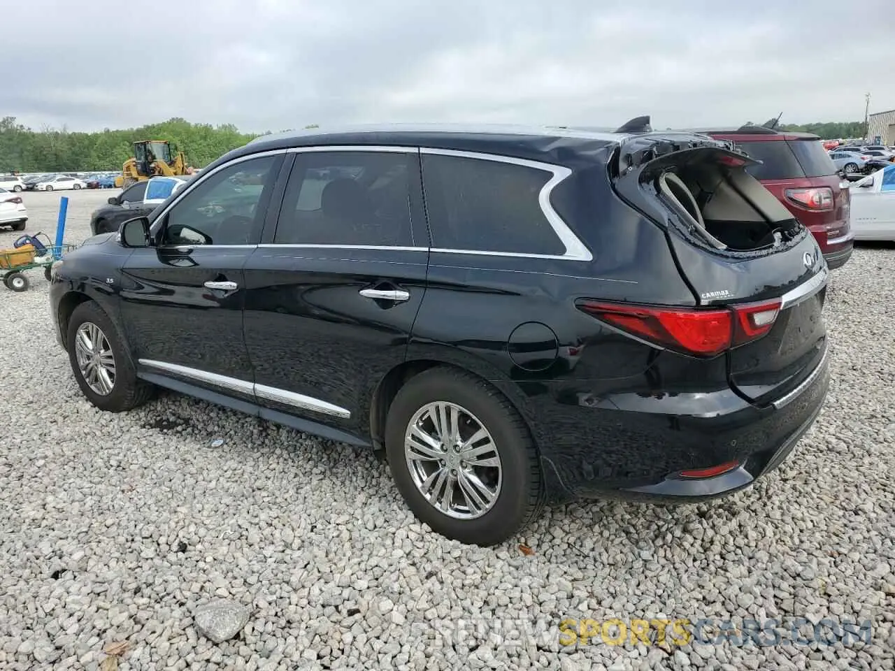 2 Photograph of a damaged car 5N1DL0MN7KC561596 INFINITI QX60 2019