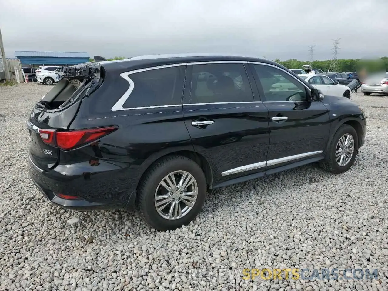 3 Photograph of a damaged car 5N1DL0MN7KC561596 INFINITI QX60 2019