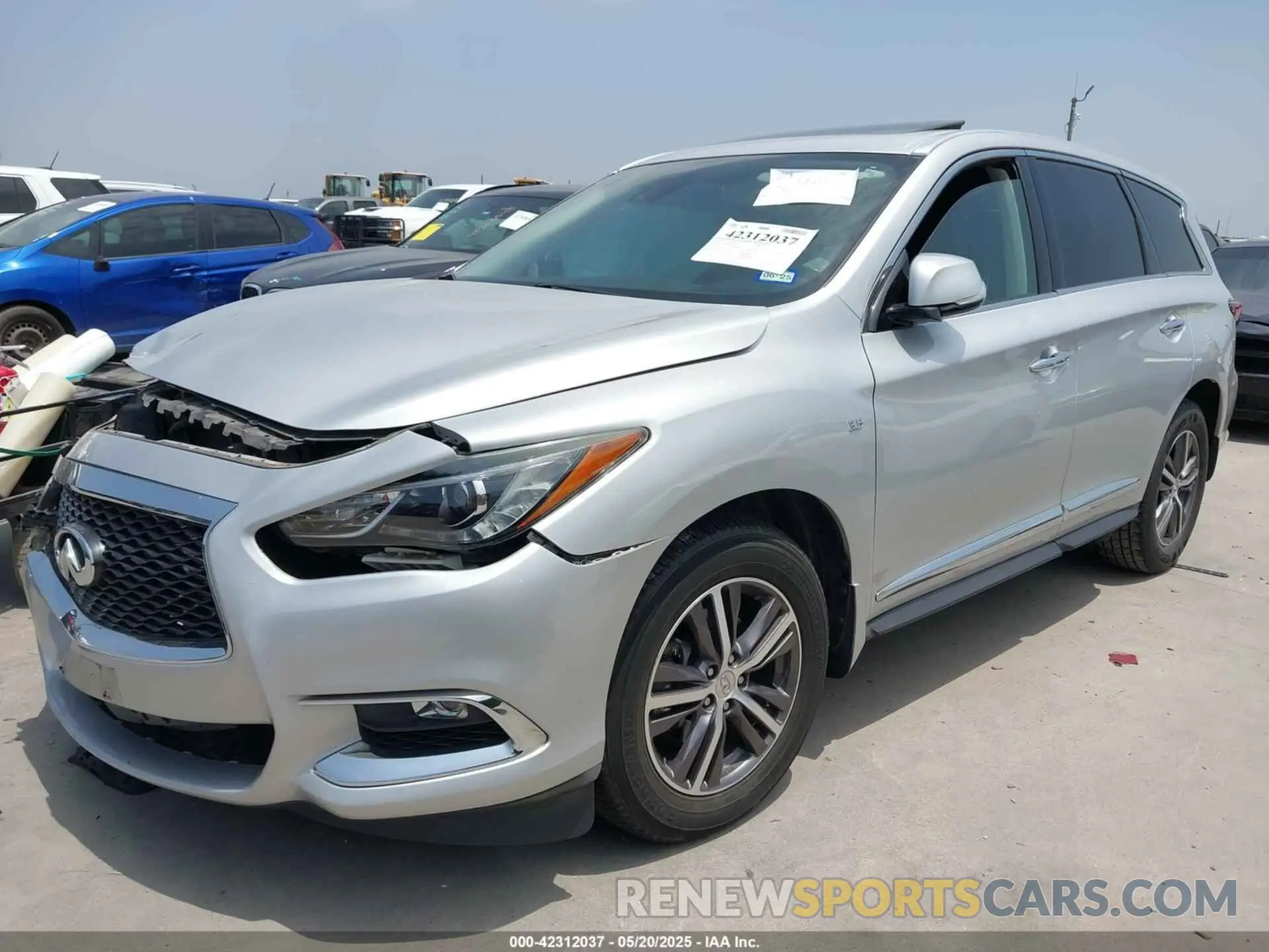 2 Фотография поврежденного автомобиля 5N1DL0MN8KC548730 INFINITI QX60 2019
