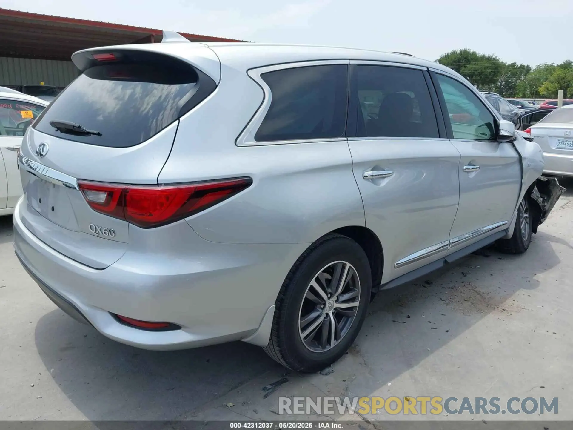 4 Фотография поврежденного автомобиля 5N1DL0MN8KC548730 INFINITI QX60 2019
