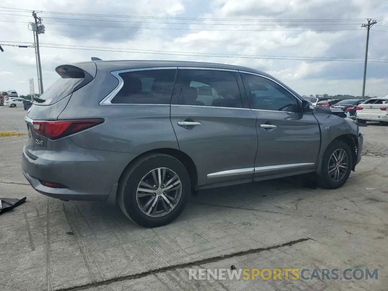 3 Photograph of a damaged car 5N1DL0MN9KC566203 INFINITI QX60 2019