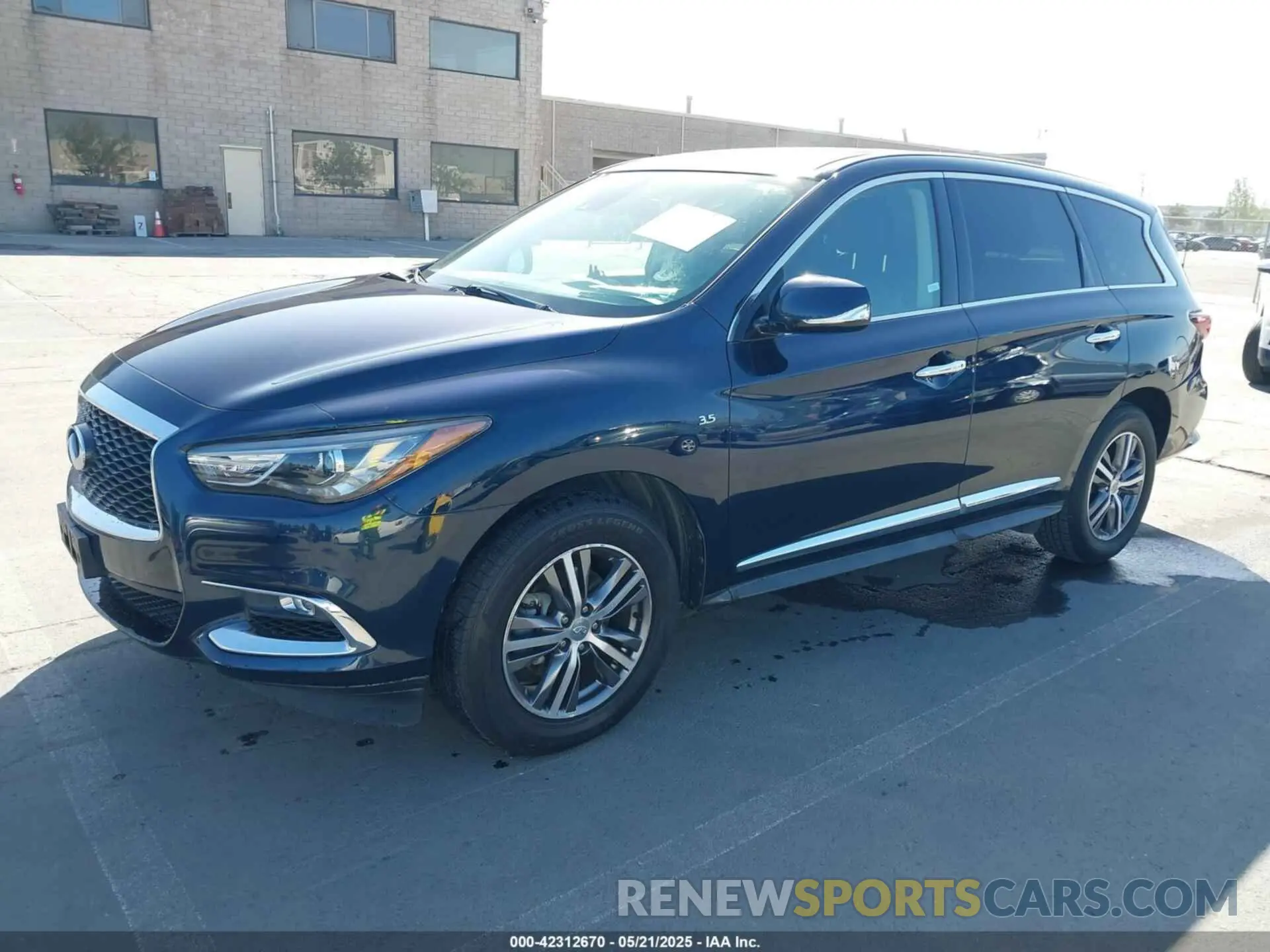 2 Photograph of a damaged car 5N1DL0MN9KC567285 INFINITI QX60 2019