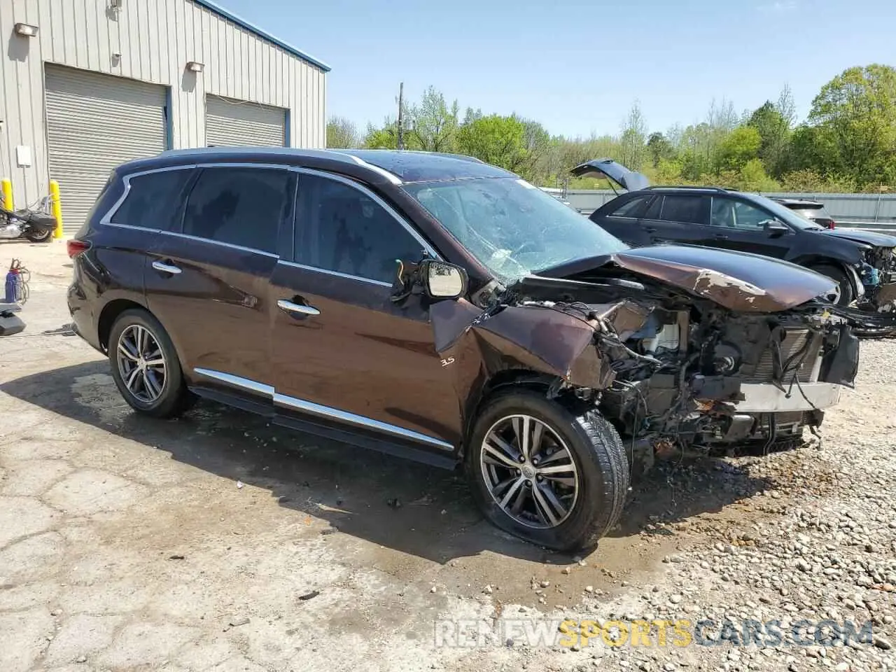 4 Photograph of a damaged car 5N1DL0MNXKC500419 INFINITI QX60 2019