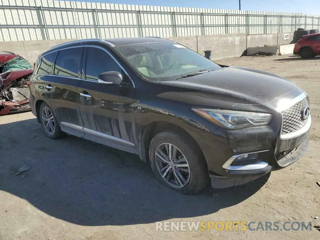 4 Photograph of a damaged car 5N1DL0MNXKC501800 INFINITI QX60 2019