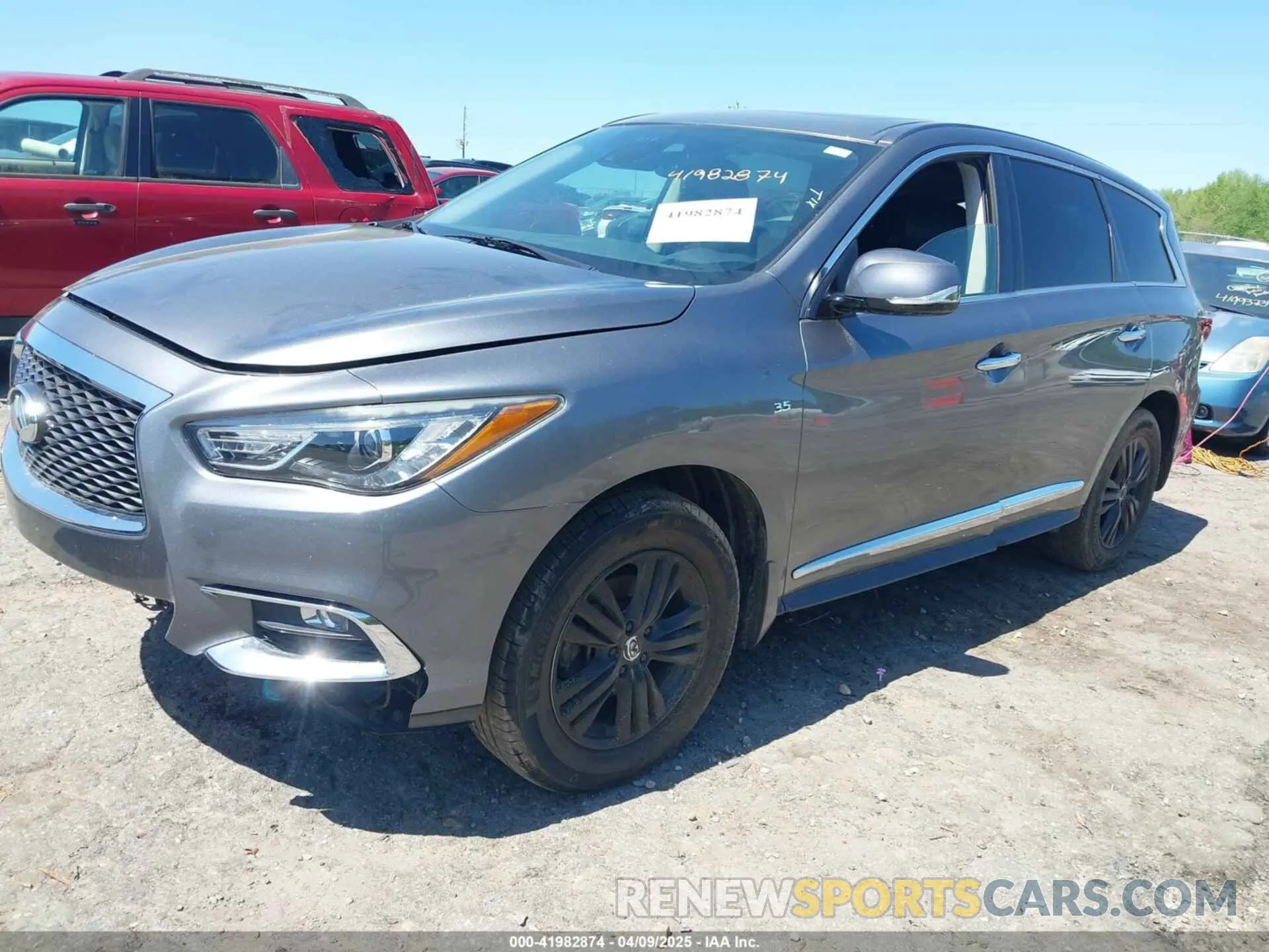 2 Photograph of a damaged car 5N1DL0MM1LC535066 INFINITI QX60 2020