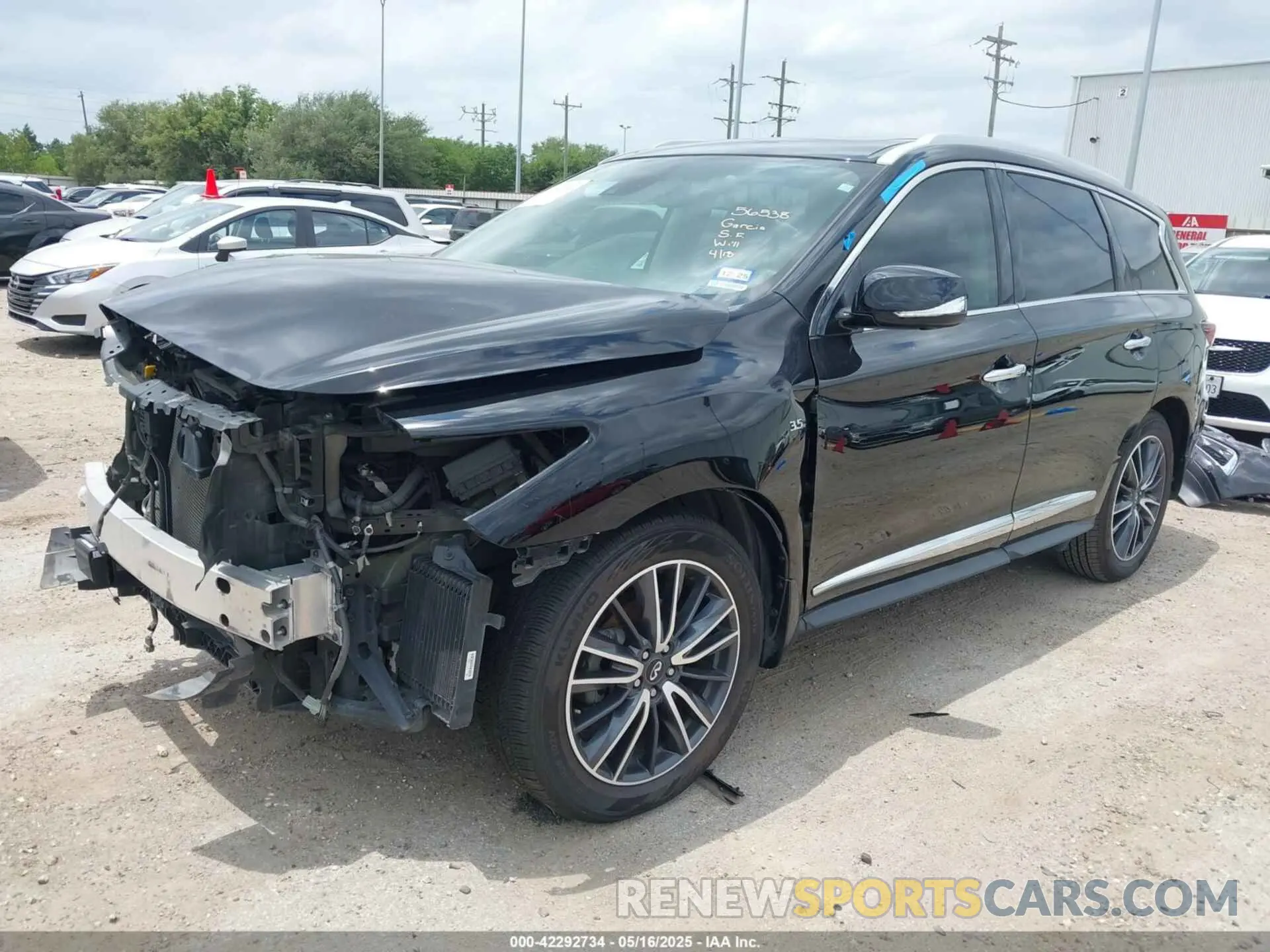 2 Photograph of a damaged car 5N1DL0MM3LC524411 INFINITI QX60 2020