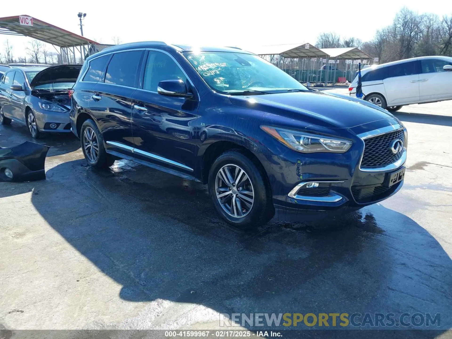1 Photograph of a damaged car 5N1DL0MM5LC518335 INFINITI QX60 2020
