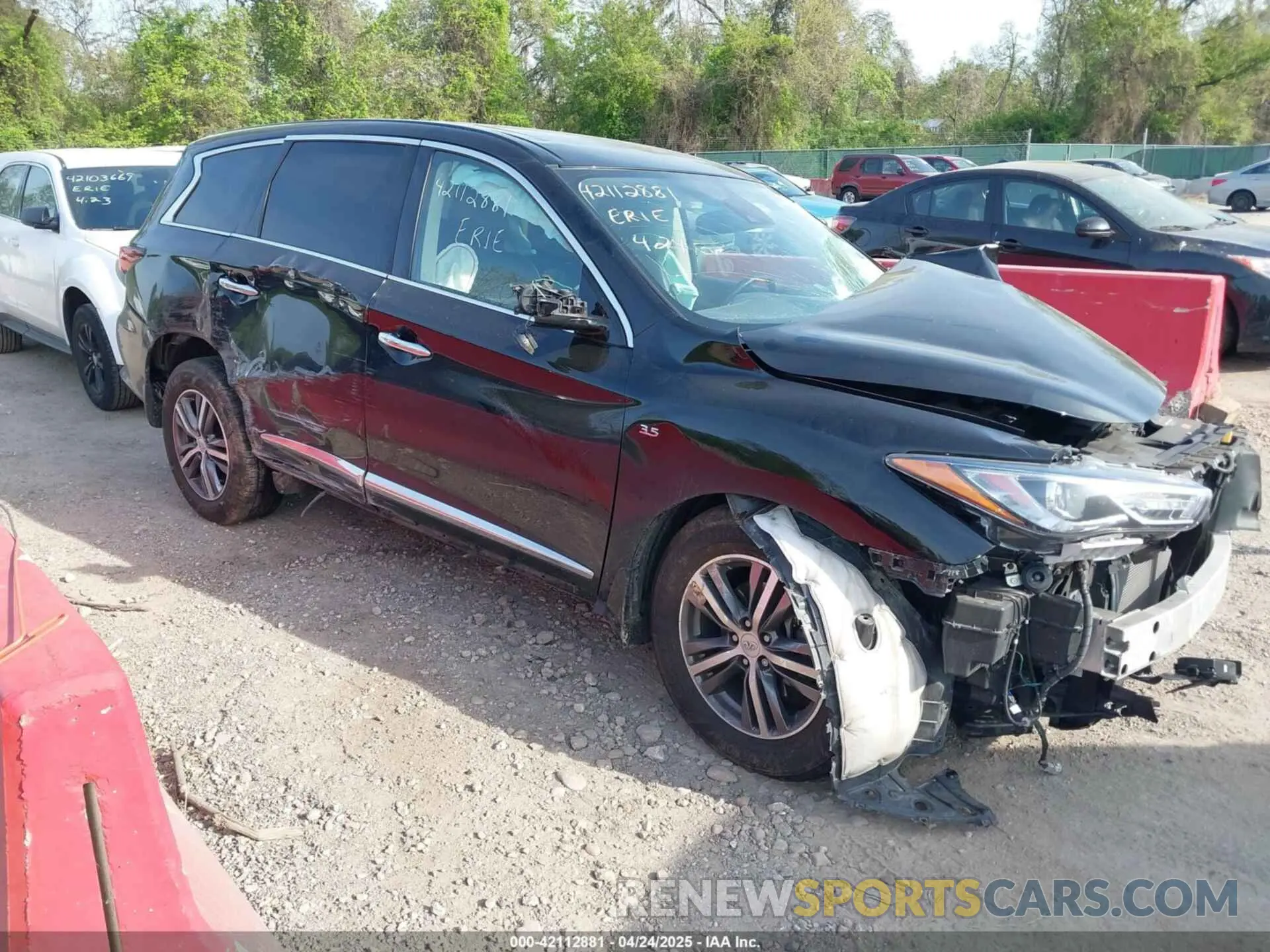 1 Photograph of a damaged car 5N1DL0MM7LC540417 INFINITI QX60 2020
