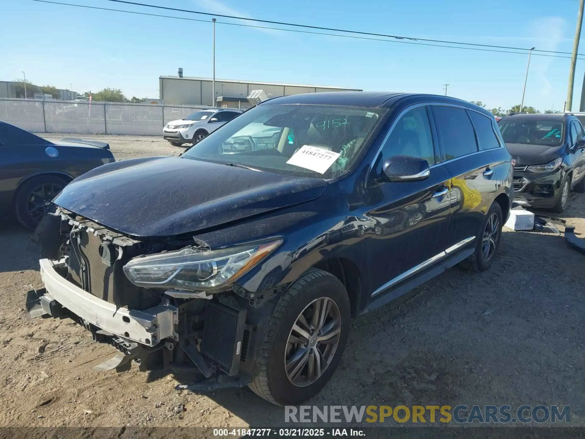 2 Photograph of a damaged car 5N1DL0MMXLC526804 INFINITI QX60 2020