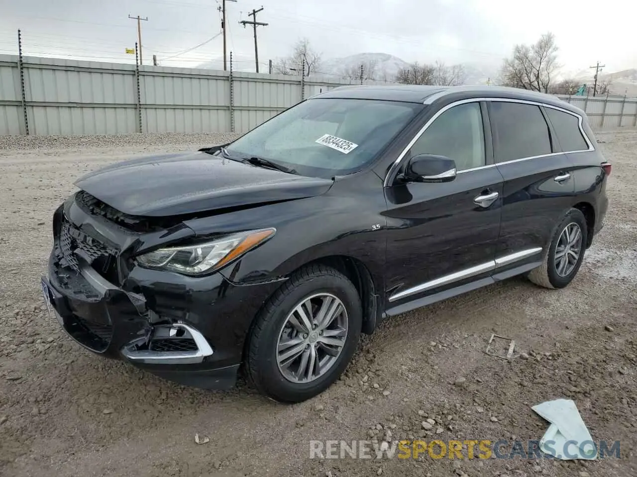 1 Photograph of a damaged car 5N1DL0MN1LC529714 INFINITI QX60 2020