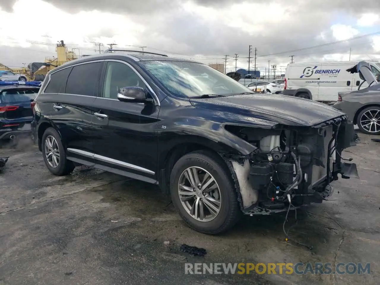 4 Photograph of a damaged car 5N1DL0MN3LC506886 INFINITI QX60 2020