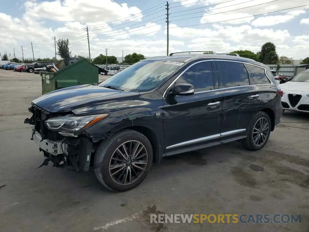 1 Photograph of a damaged car 5N1DL0MN8LC546686 INFINITI QX60 2020