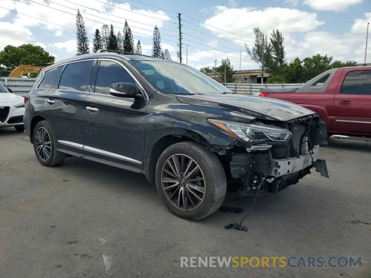 4 Photograph of a damaged car 5N1DL0MN8LC546686 INFINITI QX60 2020
