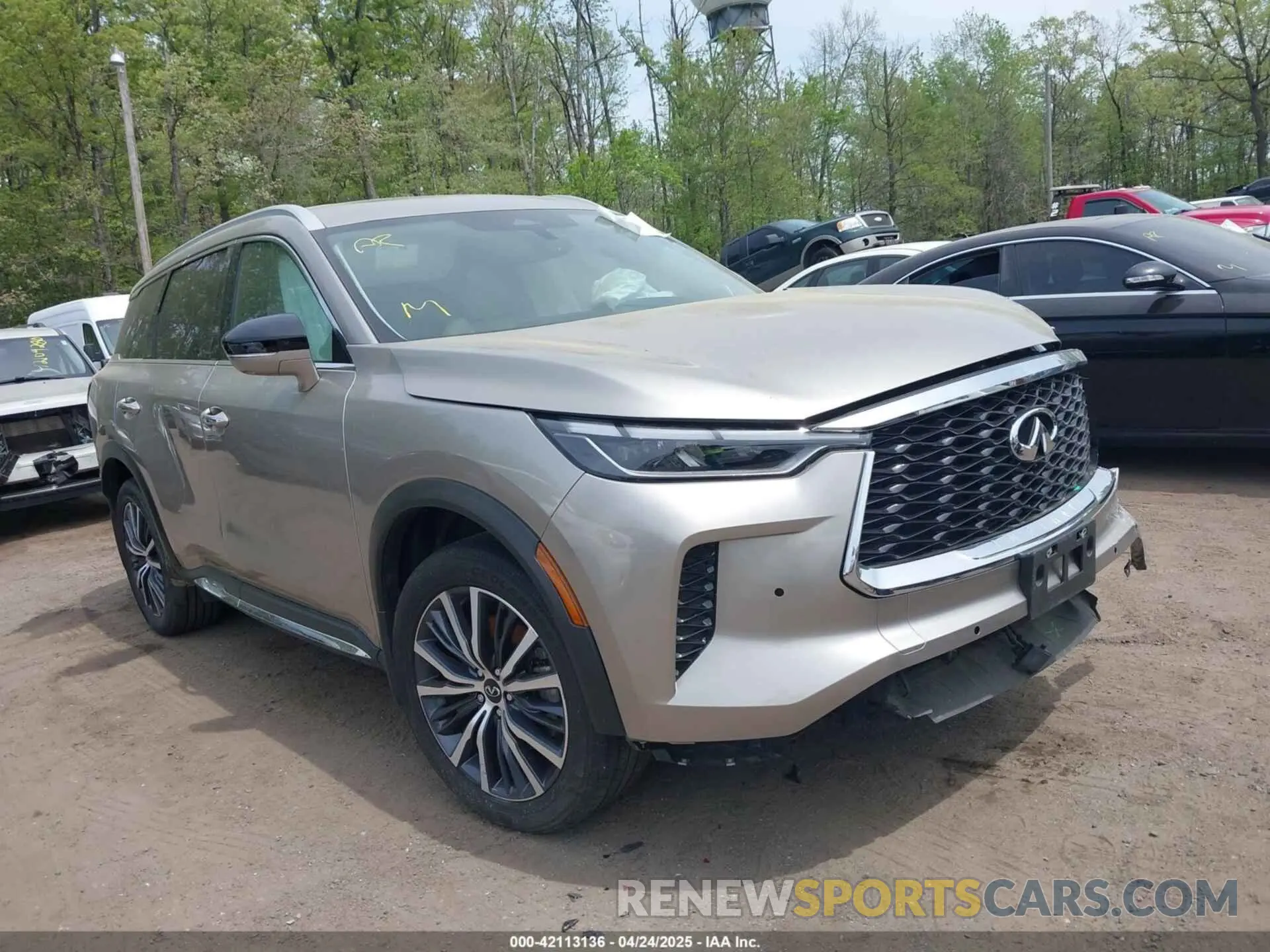 1 Photograph of a damaged car 5N1DL1GS7NC342925 INFINITI QX60 2022