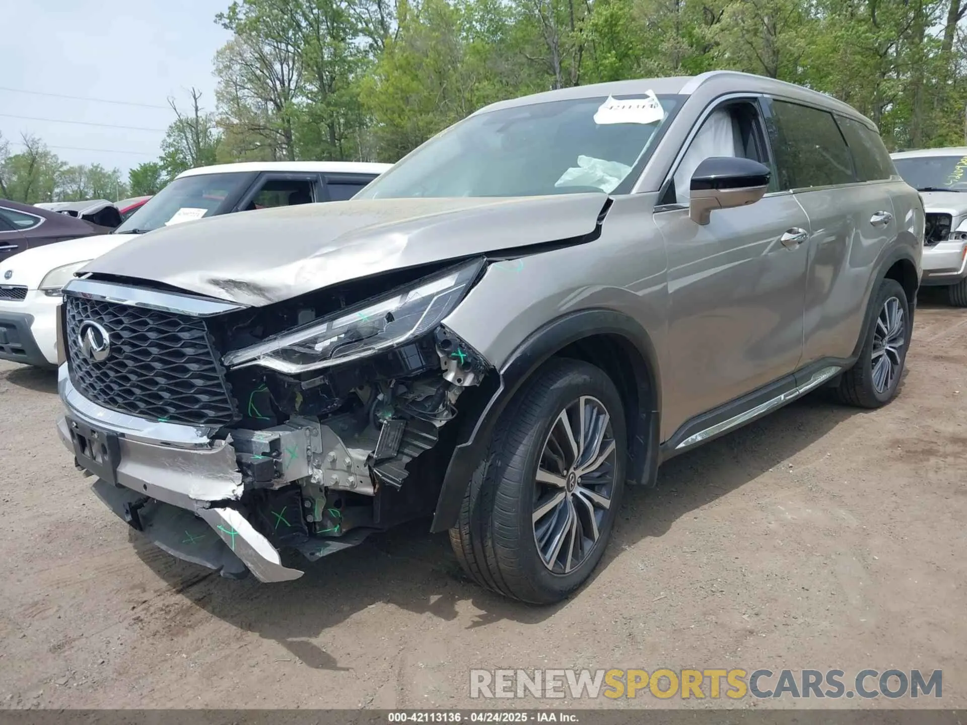 2 Photograph of a damaged car 5N1DL1GS7NC342925 INFINITI QX60 2022