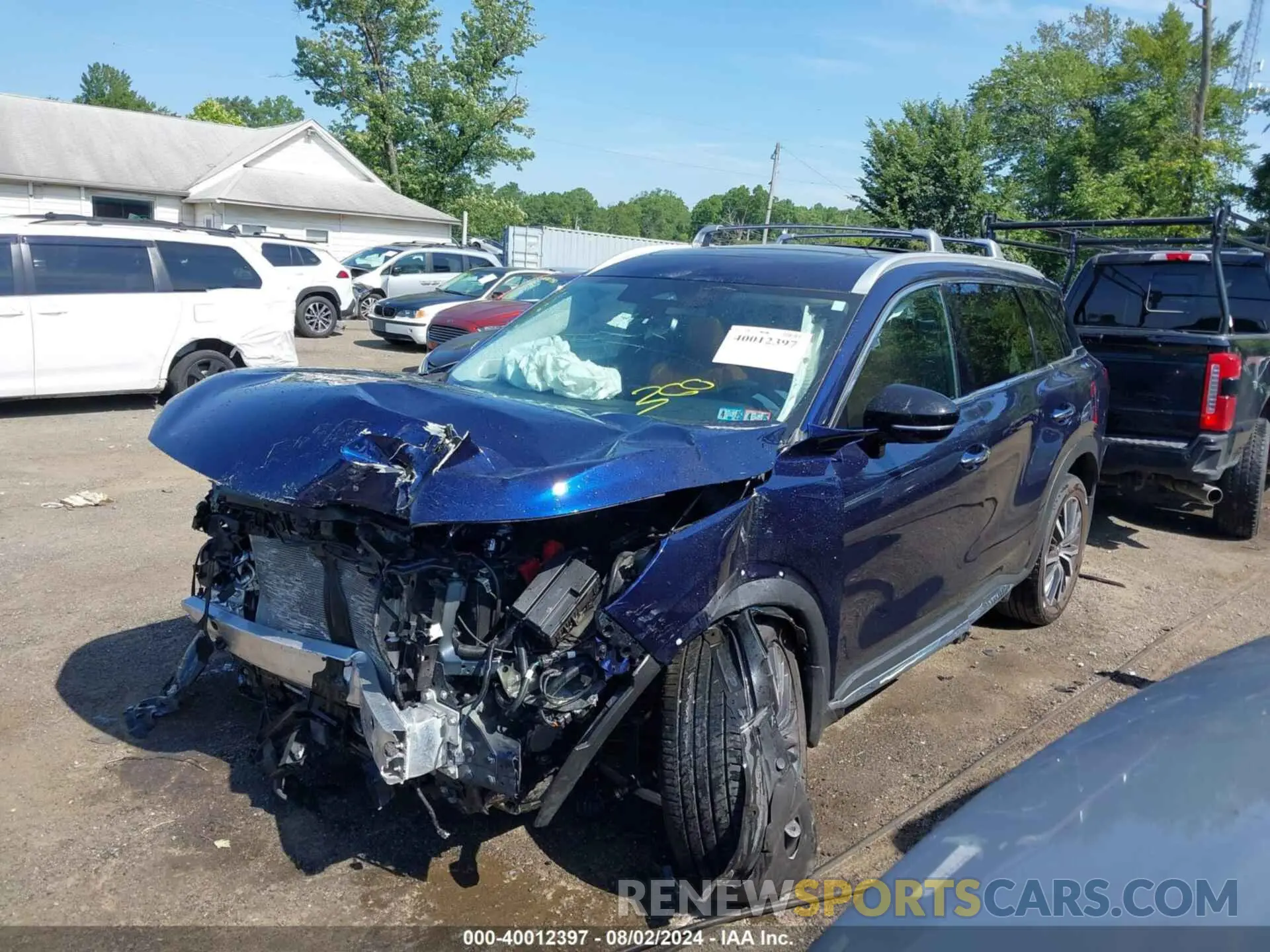 2 Photograph of a damaged car 5N1DL1GSXNC335760 INFINITI QX60 2022