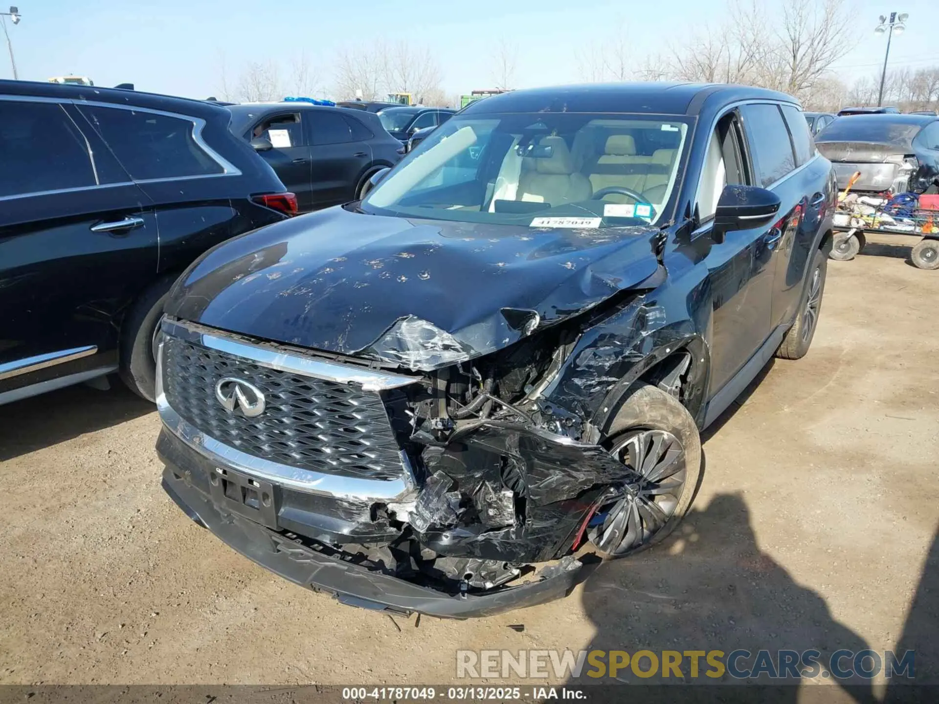 2 Photograph of a damaged car 5N1DL1ESXRC353135 INFINITI QX60 2024