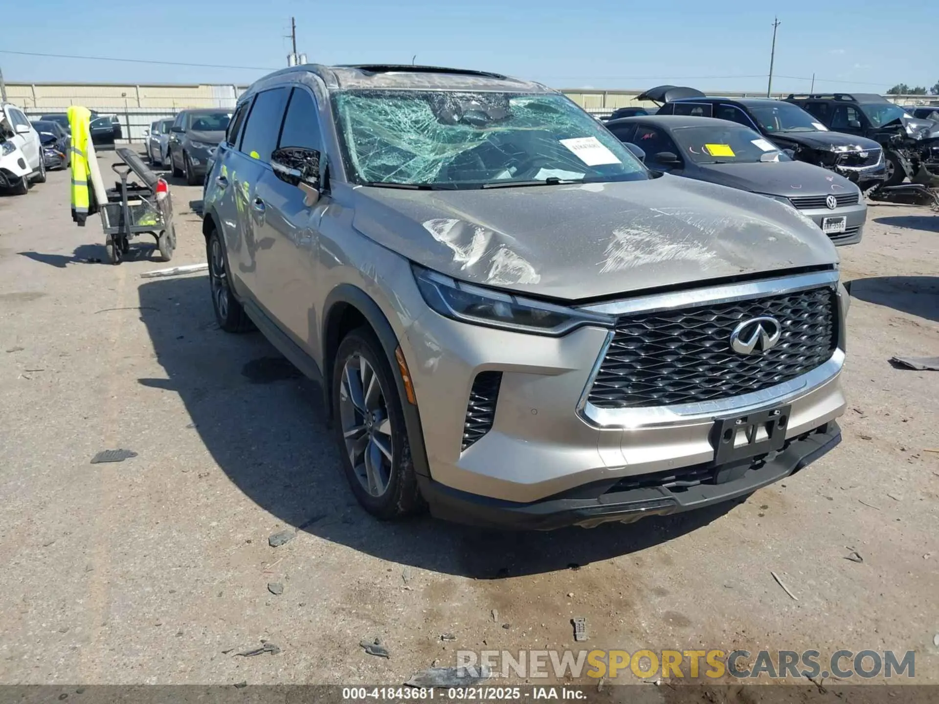 1 Photograph of a damaged car 5N1DL1FR6RC344203 INFINITI QX60 2024