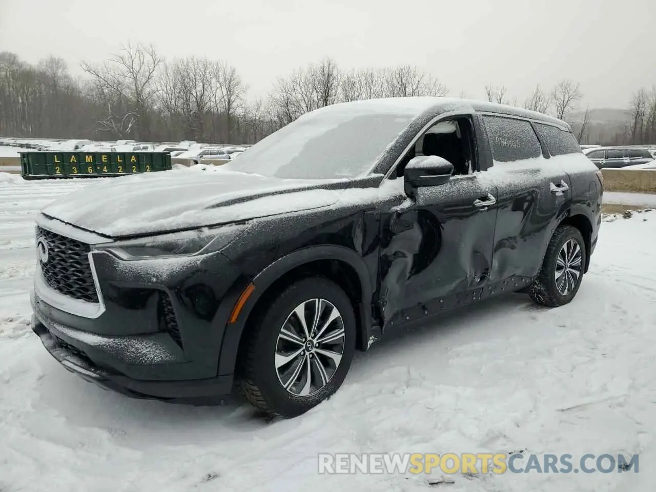 1 Photograph of a damaged car 5N1DL1ER6NC334184 INFINITI QX60 PURE 2022