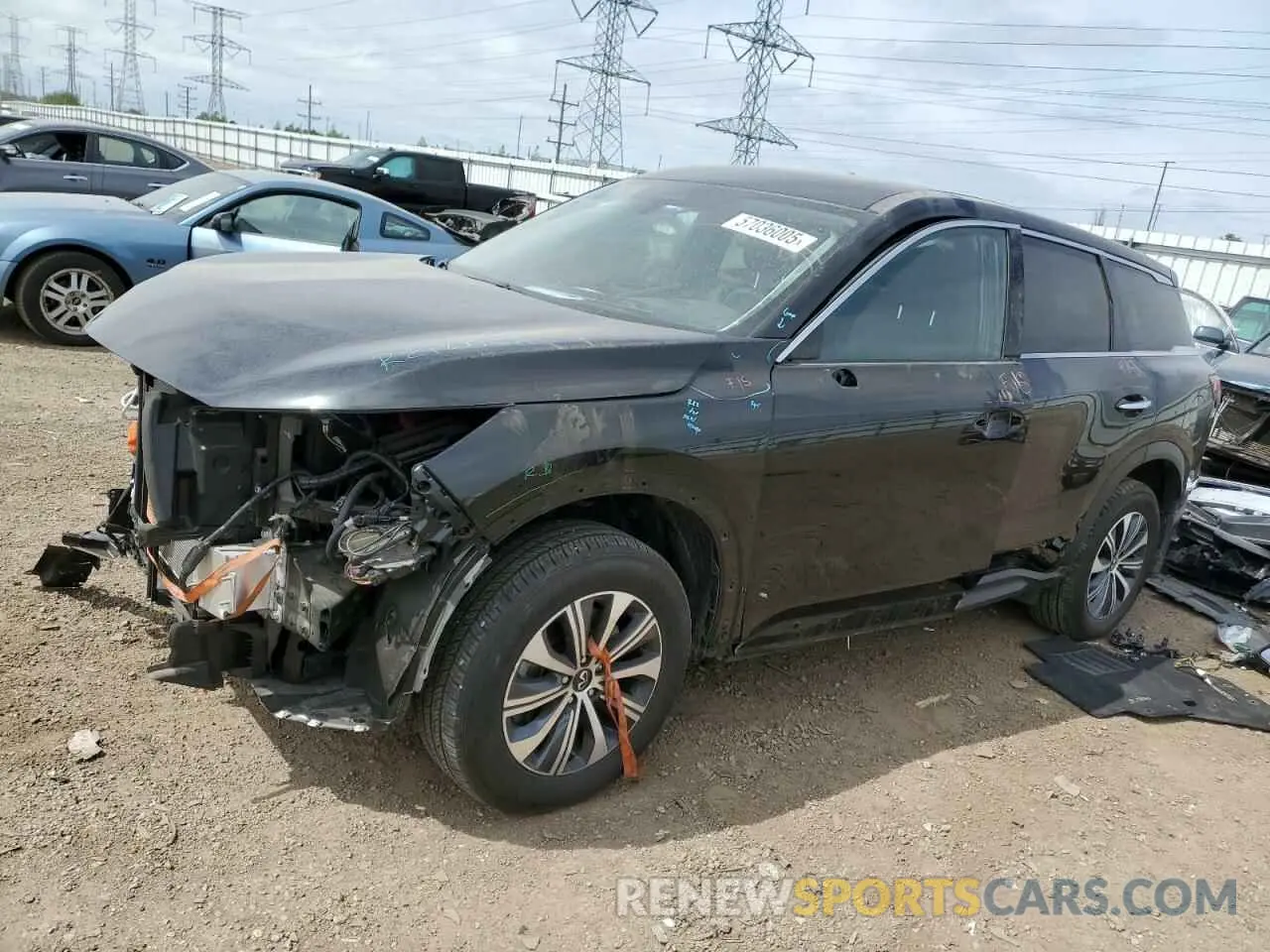 1 Фотография поврежденного автомобиля 5N1DL1ES4RC351400 INFINITI QX60 PURE 2024