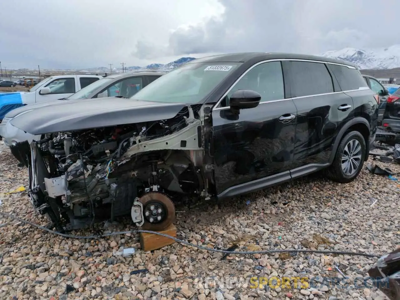 1 Photograph of a damaged car 5N1AL1ES8SC330302 INFINITI QX60 PURE 2025