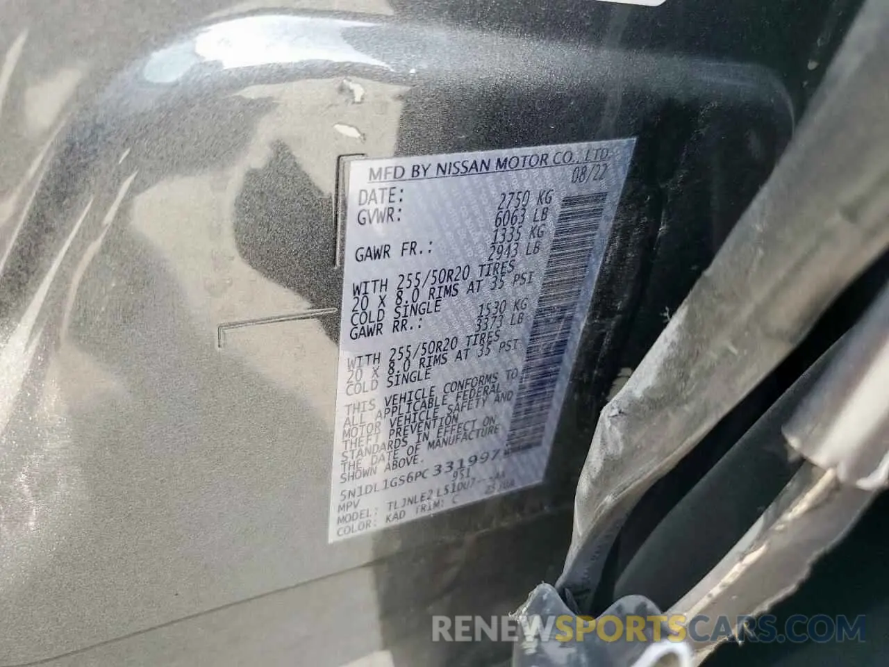 13 Фотография поврежденного автомобиля 5N1DL1GS6PC331997 INFINITI QX60 SENSO 2023