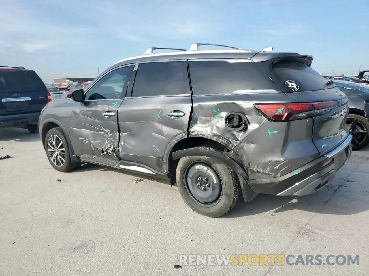2 Фотография поврежденного автомобиля 5N1DL1GS6PC331997 INFINITI QX60 SENSO 2023