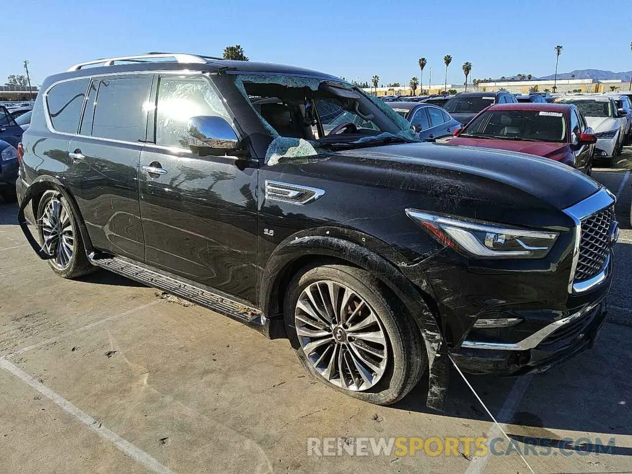 4 Фотография поврежденного автомобиля JN8AZ2NC2K9460207 INFINITI QX80 2019