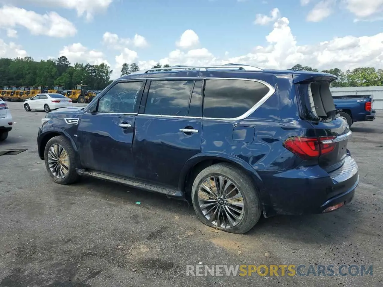 2 Photograph of a damaged car JN8AZ2NE0K9231039 INFINITI QX80 2019
