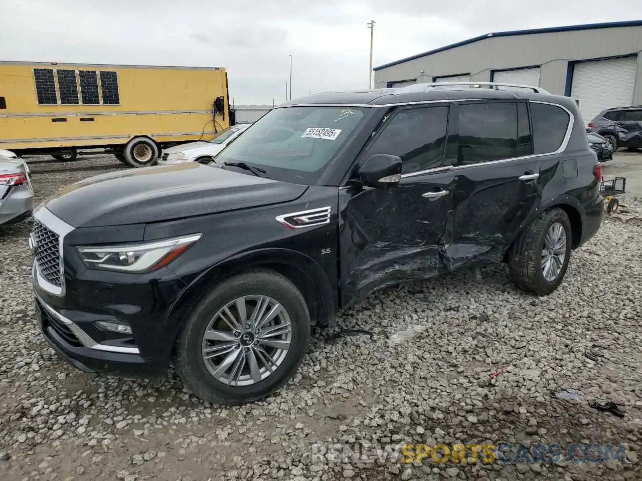 1 Photograph of a damaged car JN8AZ2NE4K9233361 INFINITI QX80 2019