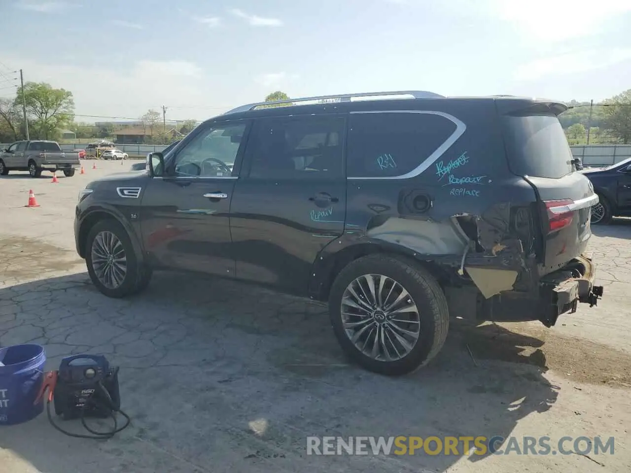 2 Photograph of a damaged car JN8AZ2NE4K9237538 INFINITI QX80 2019